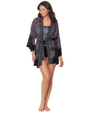 Miraclesuit Swim Cover-up Kimono - Black