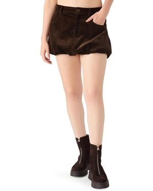 Steve Madden Simona Bubble Mini Skirt - Black