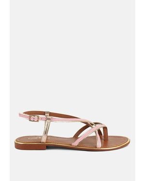 Rag & Co Pheobe Strappy Flat Sandals - Pink