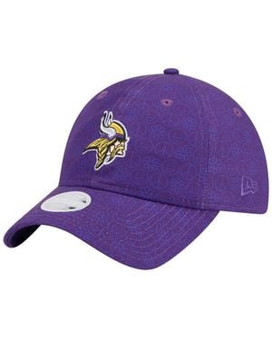 KTZ Minnesota Vikings Smiley 9twenty Adjustable Hat - Purple