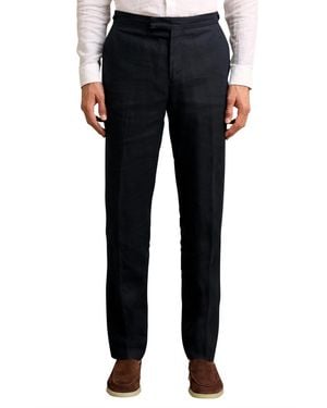 Reiss Kin Tailored-fit Linen Pants - Black