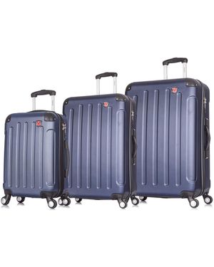 DUKAP Intely 3-pc. Hardside Tech luggage Set - Blue