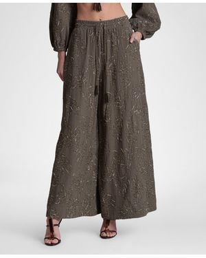 Avec Les Filles Extreme Wide-leg Palazzo Pants - Brown