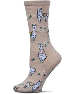 Memoi Alpaca Rayon From Crew Socks - Gray