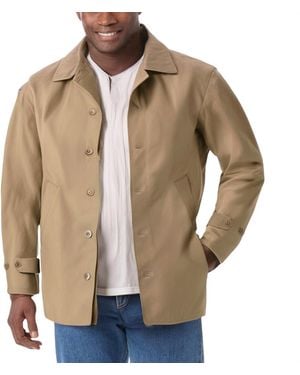 Kingsize Big & Tall Water-resistant Trench Coat - Natural