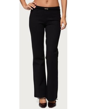 Edikted Metiza Flared Pants - Black