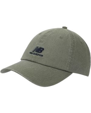 New Balance 6 Panel Nb Stacked Logo Hat - Gray