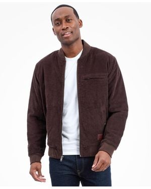 Lucky Brand Zippered Bomber Jacket - Purple