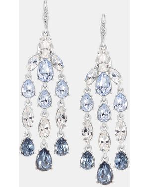 Givenchy Crystal Shaky Chandelier Earrings - White