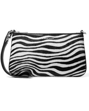 Michael Kors Michael Silver-tone Hardware Convertible Wristlet - Black