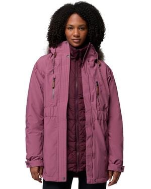 Columbia Payton Pass Ii Interchange Insulated Hooded Puffer Jacket - Purple