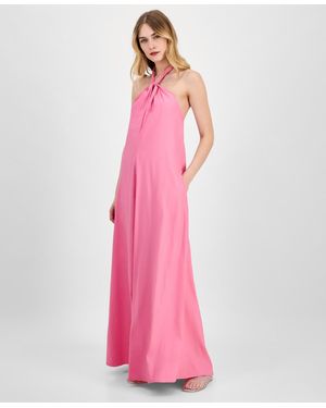 INC International Concepts Braided-neck Maxi Dress - Pink
