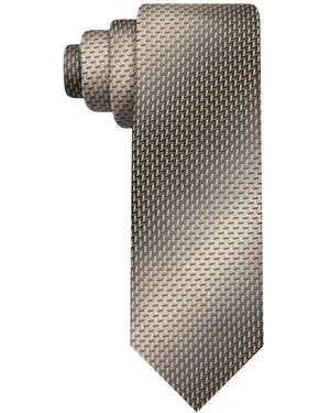 Van Heusen Classic Textured Neat Tie - Gray