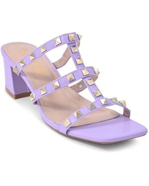 Andrew By Andrew Stevens Kali Sandals - Purple