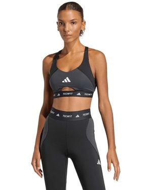 adidas Workout Color Block Medium Support Training Bra - Multicolor