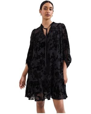 Phase Eight Mila Velvet Dress - Black