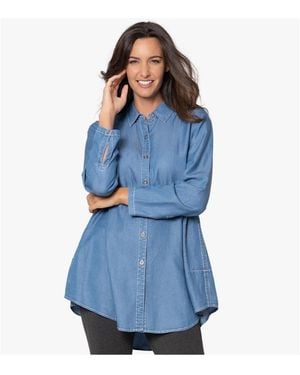 Stella Carakasi Prime Time Tunic In Denim - Blue