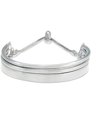 On 34th Tone Slider Bracelet - White