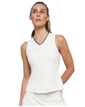 Lija Elite Victory Tennis Tank - White