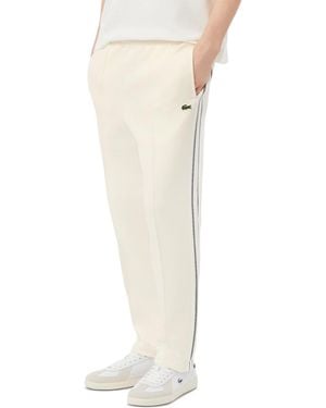 Lacoste Regular-fit Zippered Pockets Track Pants - White
