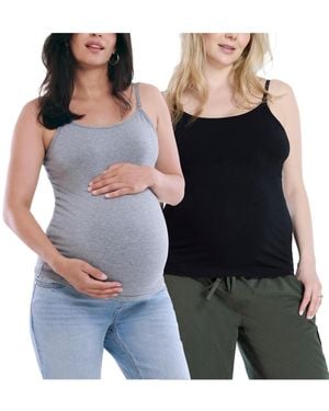 Motherhood Maternity Maternity Motherhood Clip Down Nursing Tank Top Cami - Blue