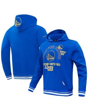 Pro Standard Golden State Warriors Area Code Pullover Hoodie - Blue