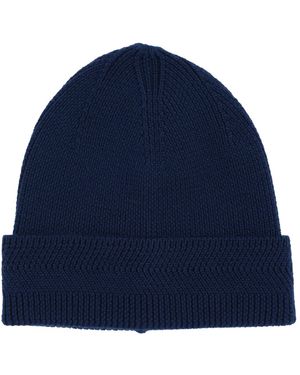 Alfani Merino Wool Ribbed Beanie - Blue
