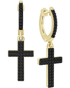 Macy's Black Diamond Earrings (1/3 Ct. T.w.