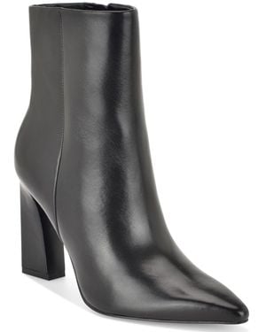 Nine West Todaye Sculpted Block Heel Booties - Gray
