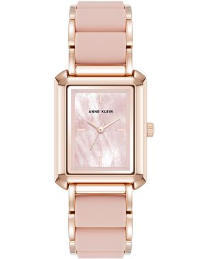 Anne Klein Silicone Bracelet Watch - Pink