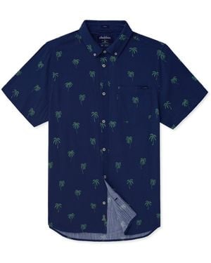 Chubbies The Nighttime Palm Printed Shirt - Blue