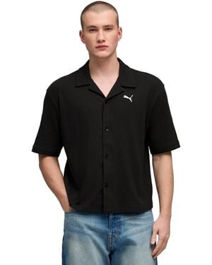PUMA Waffle Button-up Shirt - Black