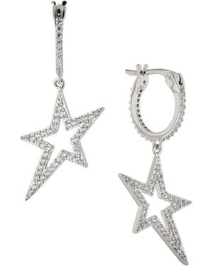 AJOA Ava Nadri Small Hoop - White