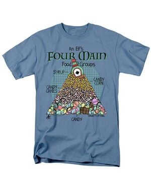 Elf Food Pyramid T-shirt - Blue