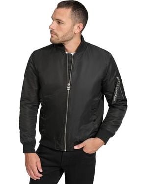 Calvin Klein Classic Ma-1 Nylon Bomber Jacket - Black