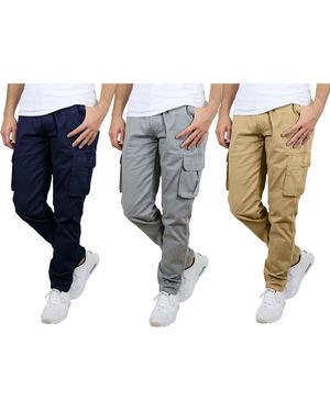Blu Rock 3-pack Flex Stretch Cargo Pants - White