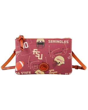 Dooney & Bourke Dooney Bourke Florida State Seminoles Top Zip Crossbody Purse - Red