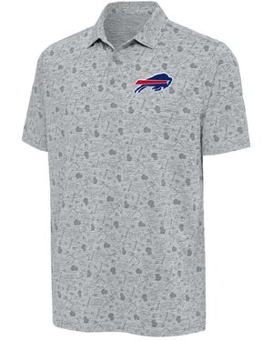 Antigua Buffalo Bills Relentless Polo - Gray