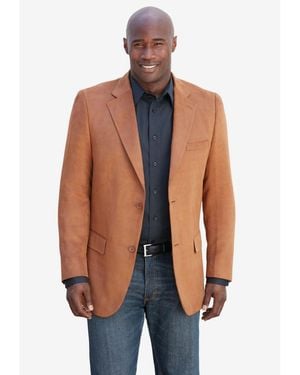 Kingsize Big & Tall Microsuede Blazer - Blue