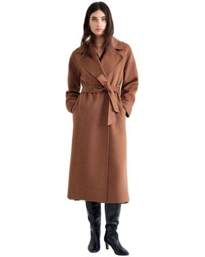 Phase Eight Darcy Double-face Belted Wrap Coat - Brown