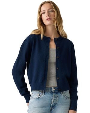 Levi's Claire Stripe Wool-blend Cardigan - Blue