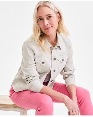 Style & Co. Classic Denim Jacket - Pink