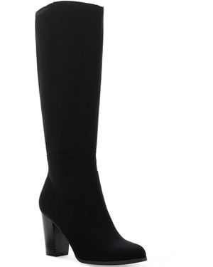 Style & Co. Addyy Knee High Extra Wide Calf Dress Boots - Black