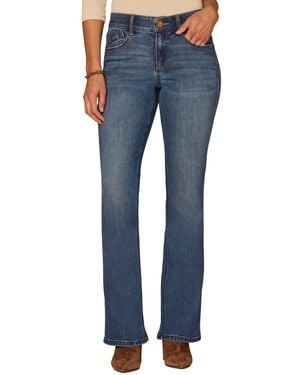 Democracy Petite Ab Solution Itty Bitty Bootcut Jeans - Blue