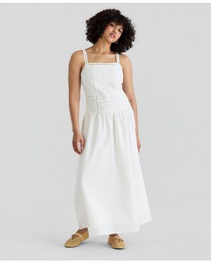 And Now This Embroidered Maxi Dress - White