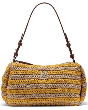 DKNY Remy Zip-top Medium Shoulder Handbag - Metallic