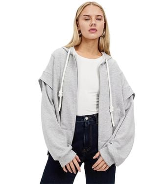 Belle & Bloom No Ordinary Love Zip Hoodie - White