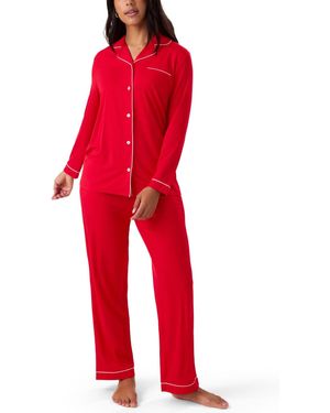 Kindred Bravely Kind Bravely Maternity Clea Classic Long Sleeve Nursing Pajama - Red