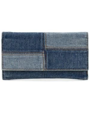 Patricia Nash Terresa Denim Patchwork Wallet - Blue