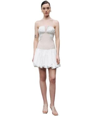 Nocturne Strapless Mini Dress - White